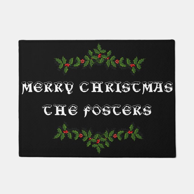 Tapete Feliz Natal Holly (Frente)