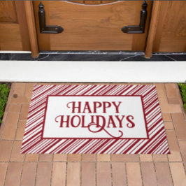 Tapete Feliz Natal Vermelho e Branco