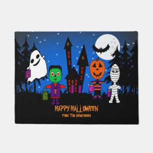 Tapete Feliz truque de Halloween ou Tratadores! Porta