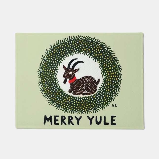 Tapete Feliz Yule Goat (Frente)
