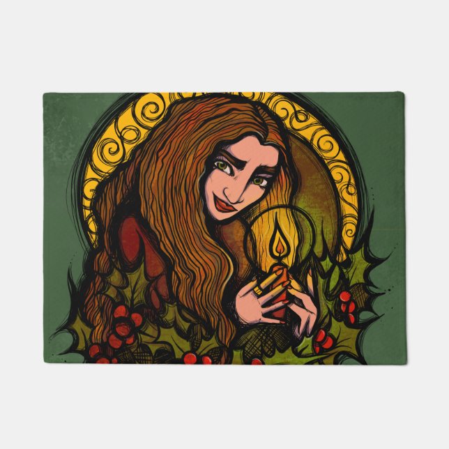 Tapete Feliz Yule Witch (Frente)