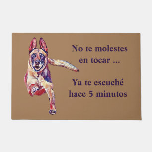 Tapete Felpudo Perro Divertido (Engraçado Doormat em espa