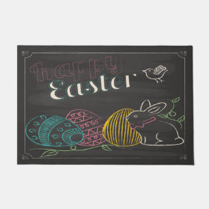 Tapete Felz pascoa 24" do quadro x 36" Doormat