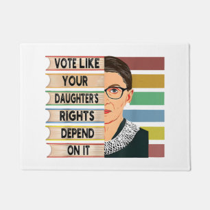 Tapete Feminista Ruth Bader Ginsburg RBG - Garota de cita