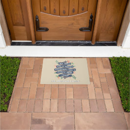 Tapete Feriado de Bandeira de Natal Floral Whimsical