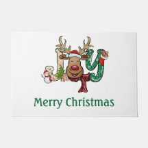 Feriado de Natal de Joy Reindeer Personalizado