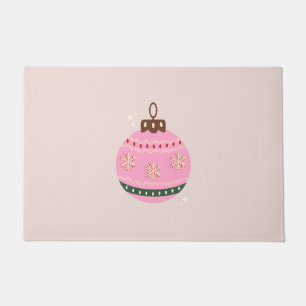 Tapete Feriado Retro Bauble Pink