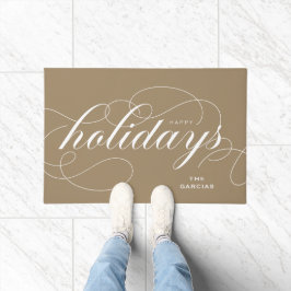 Tapete Feriados Felizes e Elegantes de Script Flourish Do