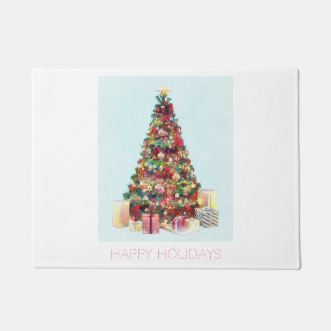 Tapete Férias Felizes. Árvore de Natal (Frente)