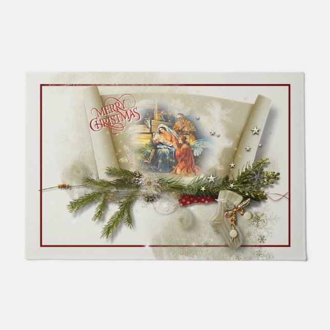 Tapete Férias personalizadas de colagem de natividade ado (Frente)