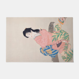 Tapete Filha Miyuki (Elegante moça Japonesa, Arte Asiátic