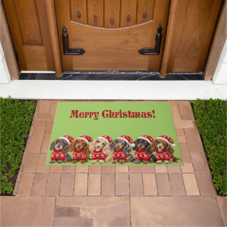 Tapete Filhotes de Dachshund de Natal