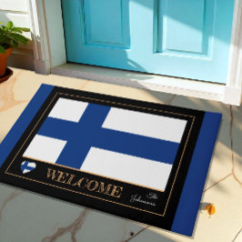 Tapete Finlandia e finlandês Flag house mats/sport Bem-vi