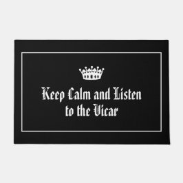 Tapete Fique calmo, escute a porta da igreja engraçada Vi