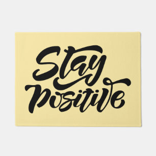Tapete Fique Positivo Amarelo