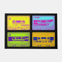 Fitas de cassete de Pop de arte retrô dos anos 80