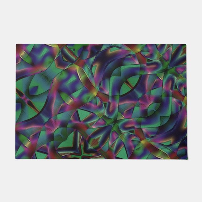 Tapete Fitas intertecidas de cor escurecida (Frente)