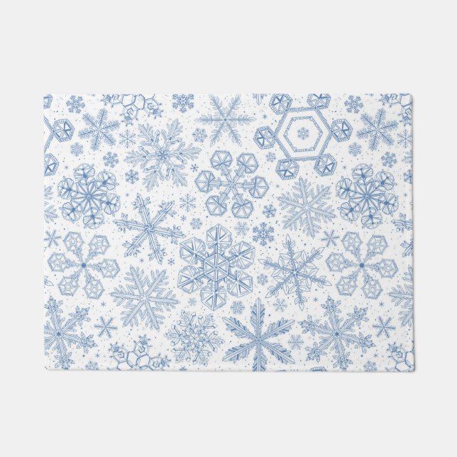 Tapete Flocos de neve de cinza esbranquiçada (Frente)