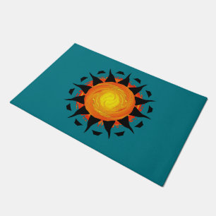 Tapete Flor abstrata de Sun