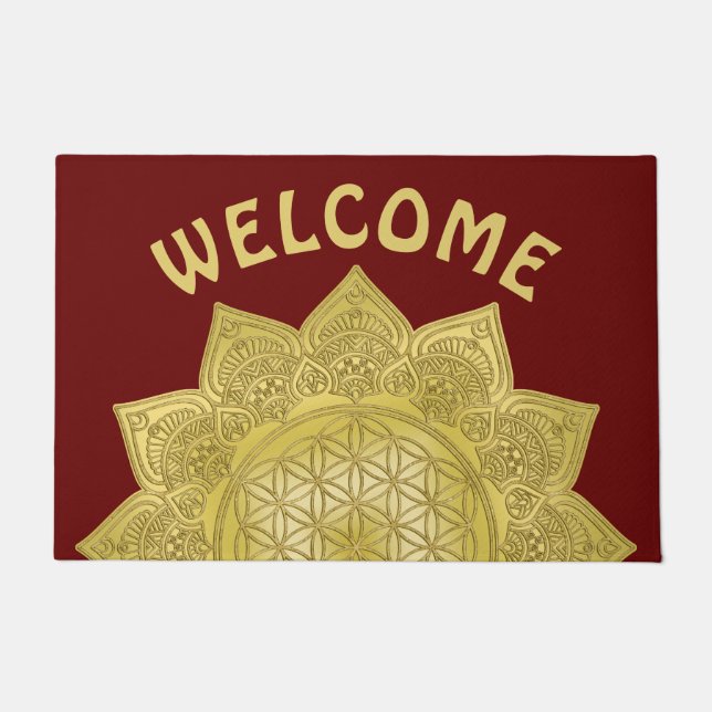 Tapete Flor Da Vida - Índia Mandala 4 (Frente)