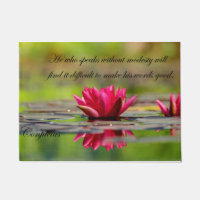 Flor de Ásia Lotus com citações de Confucius