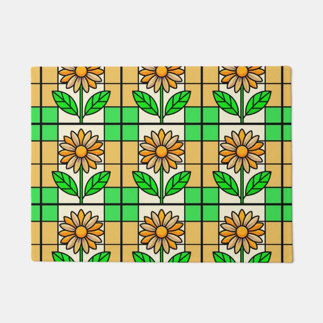 Tapete Flor de vidro contida (Frente)