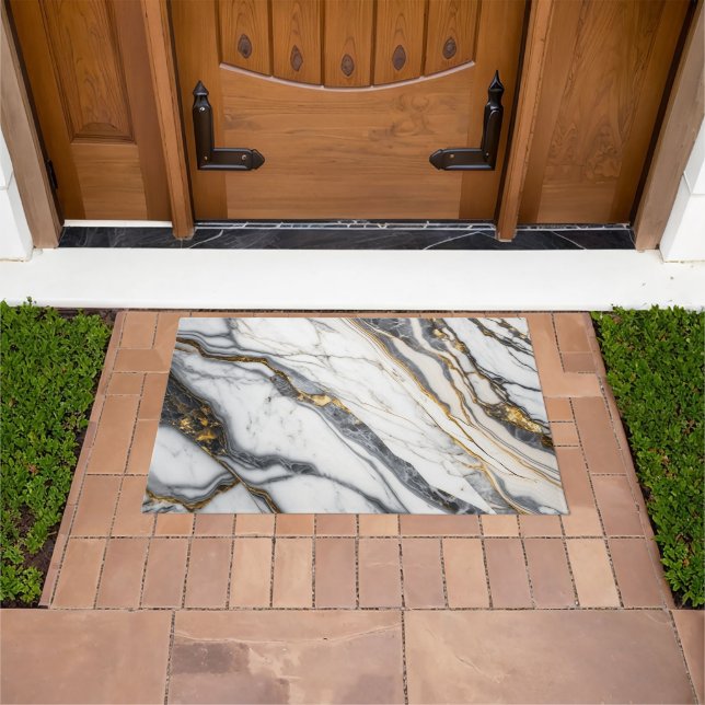 Tapete Flor Marble Branco (Ar livre)
