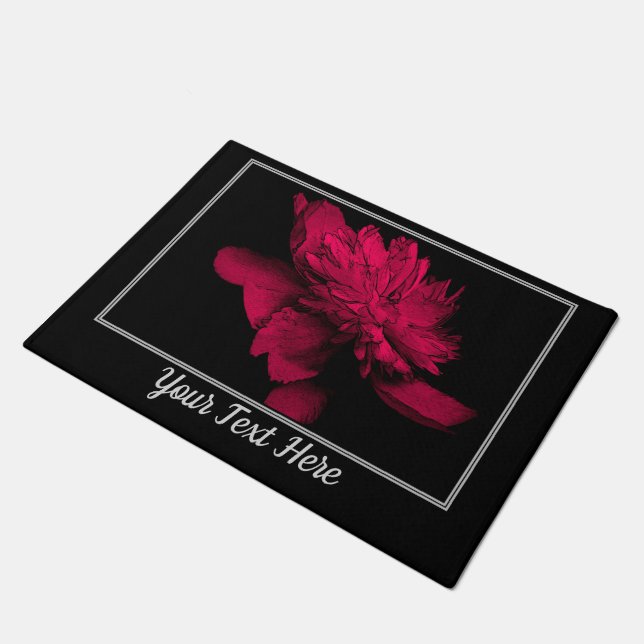 Tapete Flor Vermelho Fiery Personalizado (Inclinado)