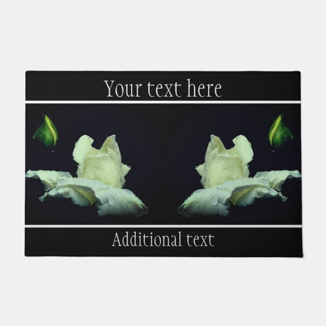 Tapete Flor White Rosebud Pesonizado (Frente)