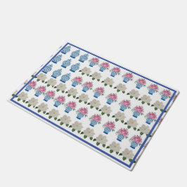 Tapete Floral American Flag Rug Flag Ginger Jar Doormat
