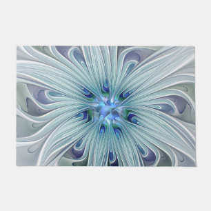Tapete Floral Beauty Abstrato Modern Blue Pastel Flower