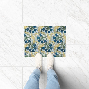 Tapete Floral Blue Flowers Lily Valley Repetindo