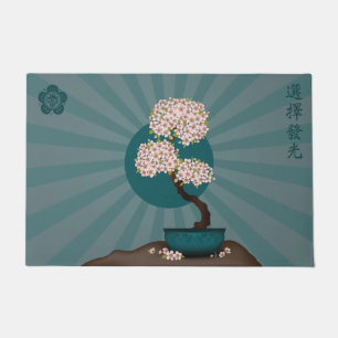 Tapete Floral bonsai "Escolha brilhar" arte asiática