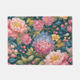 Tapete Floral Brilhante Flores Coloridas