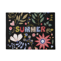 Floral de Férias de Verão Vibrante – Flores Colori