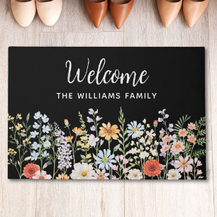 Tapete Floral Elegante de Flor Silvestre Personalizada em