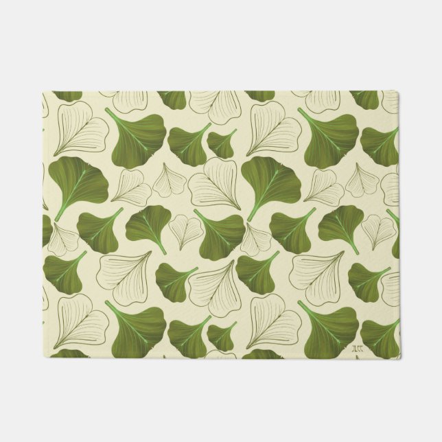 Tapete Floral Gingko Leaf Pattern (Frente)