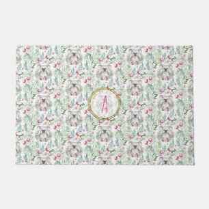 Tapete Floral KOALA BEAR Monograma Raparigas Quarto