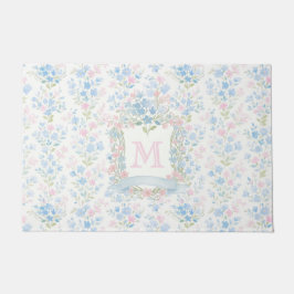 Tapete Floral Monograma Personalizada Grandmillennial