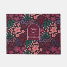 Floral Monograma Personalizado Temperamental
