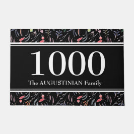 Tapete Floral Preto Personalizado