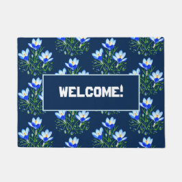 Tapete Flores de Crocus Azuis