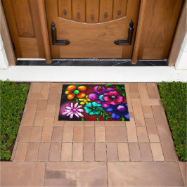 Tapete Flores Florais Estilo Grafite Whimsical Ladybug