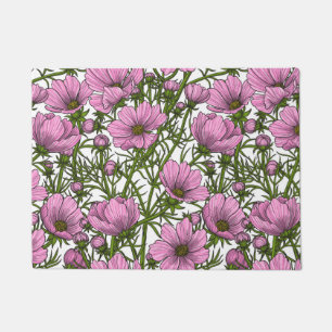 Tapete Flores rosa Cosmos
