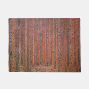 Tapete Floresta de Abetos de Gustav Klimt Tannenwald Árvo