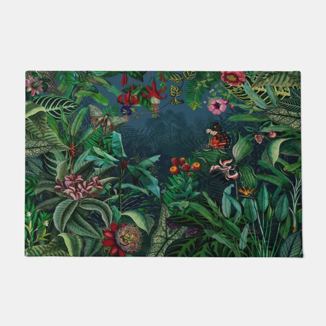 Tapete Floresta Tropical Fantástica da Meia-Noite (Frente)