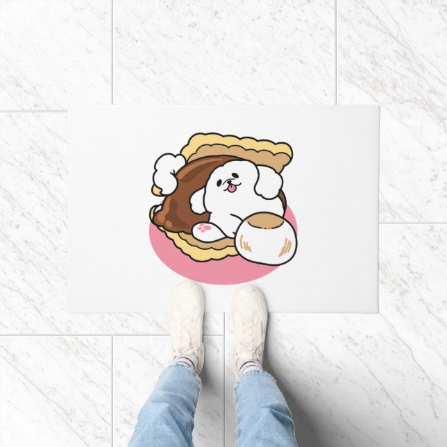 Tapete Fluffier Tha S’more - Cute Dog and Dessert Pun (Interior)