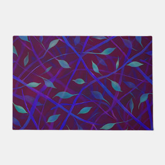 Tapete Folhagem de Toneladas de Ondas Botânicas Escuras