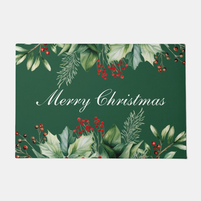 Tapete Folhagens Natal Feliz  (Frente)