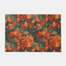 Tapete Folhas de Aquarela Russas Quentes - Estética Boho